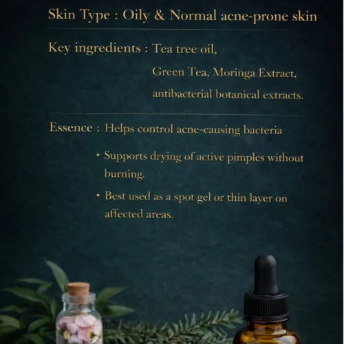 Tea Tree Gel | Non-Comedogenic Moisturizing Gel | Non-Sensitive Skin